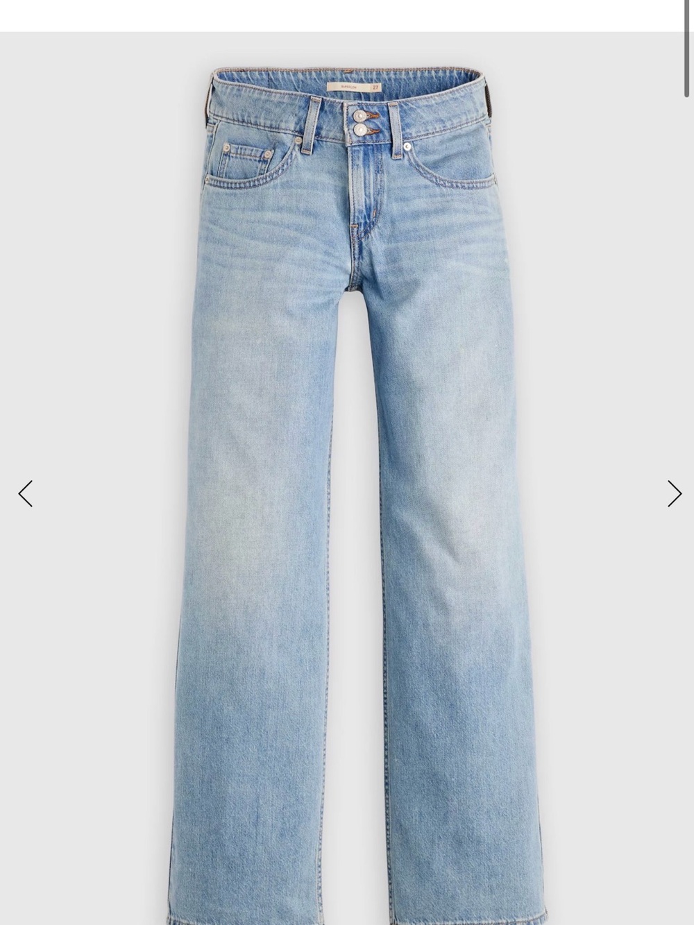 Levi's Light Blue Wide-Leg Jeans